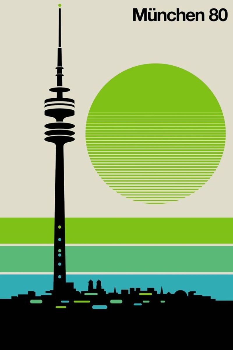 München 80 Poster von Bo Lundberg