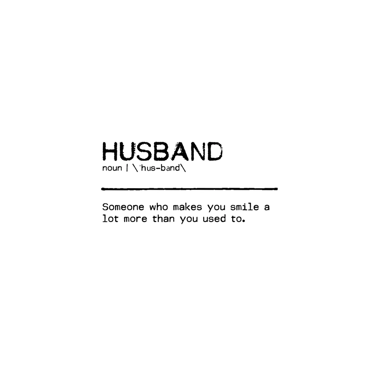 Definition Quote - Husband forex plate by Orara Studio