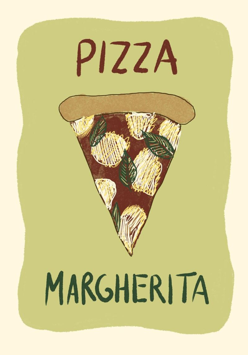 Pizza Margherita poster de Studio Dolci