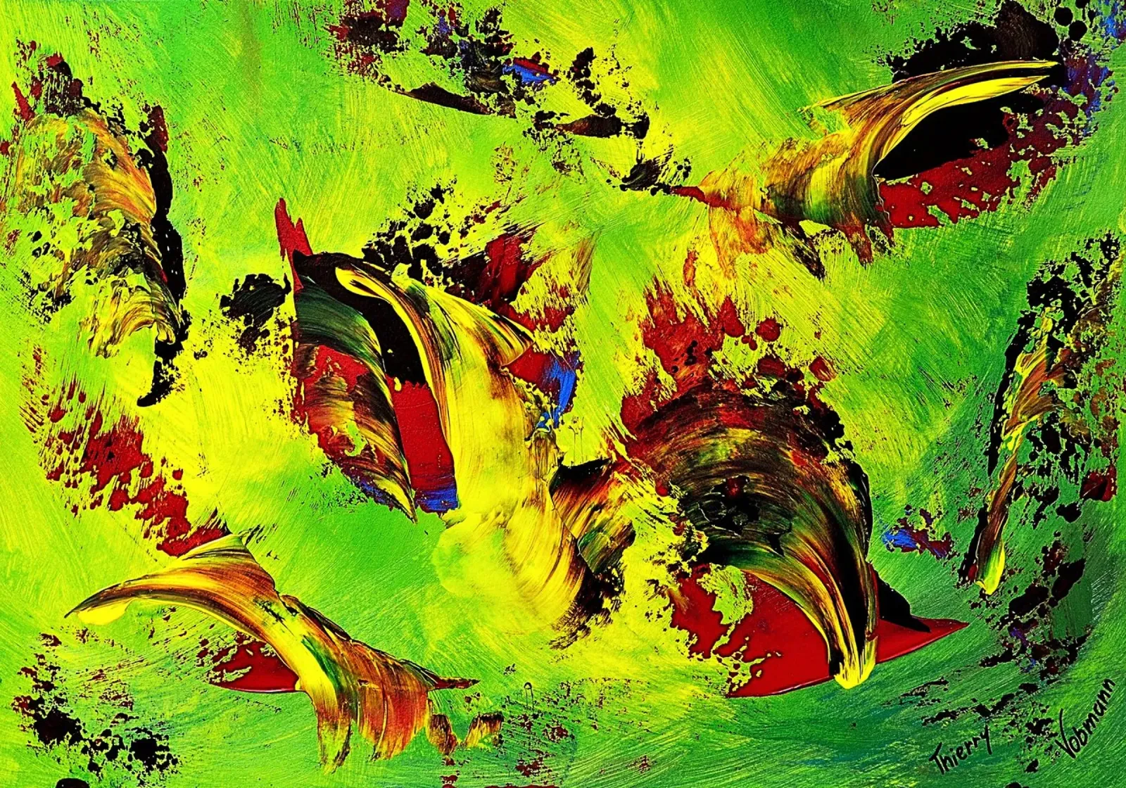 IDEAL GIFT 67 pellicola backlit da Thierry Vobmann Abstract painting