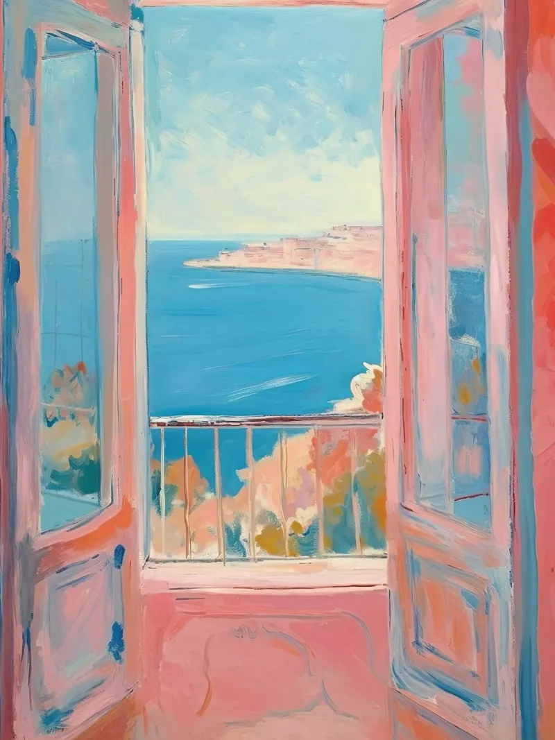 Mediterranean window: A vision in colour hahnemühle by Nikis Art Studio