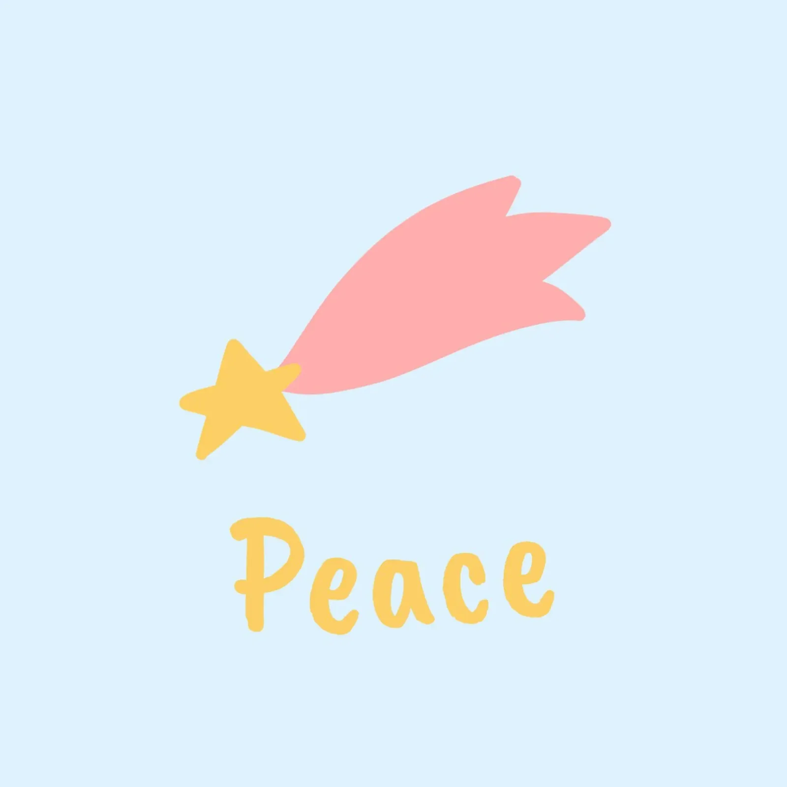 Peace - Sternschnuppe carta hahnemühle da Ohkimiko