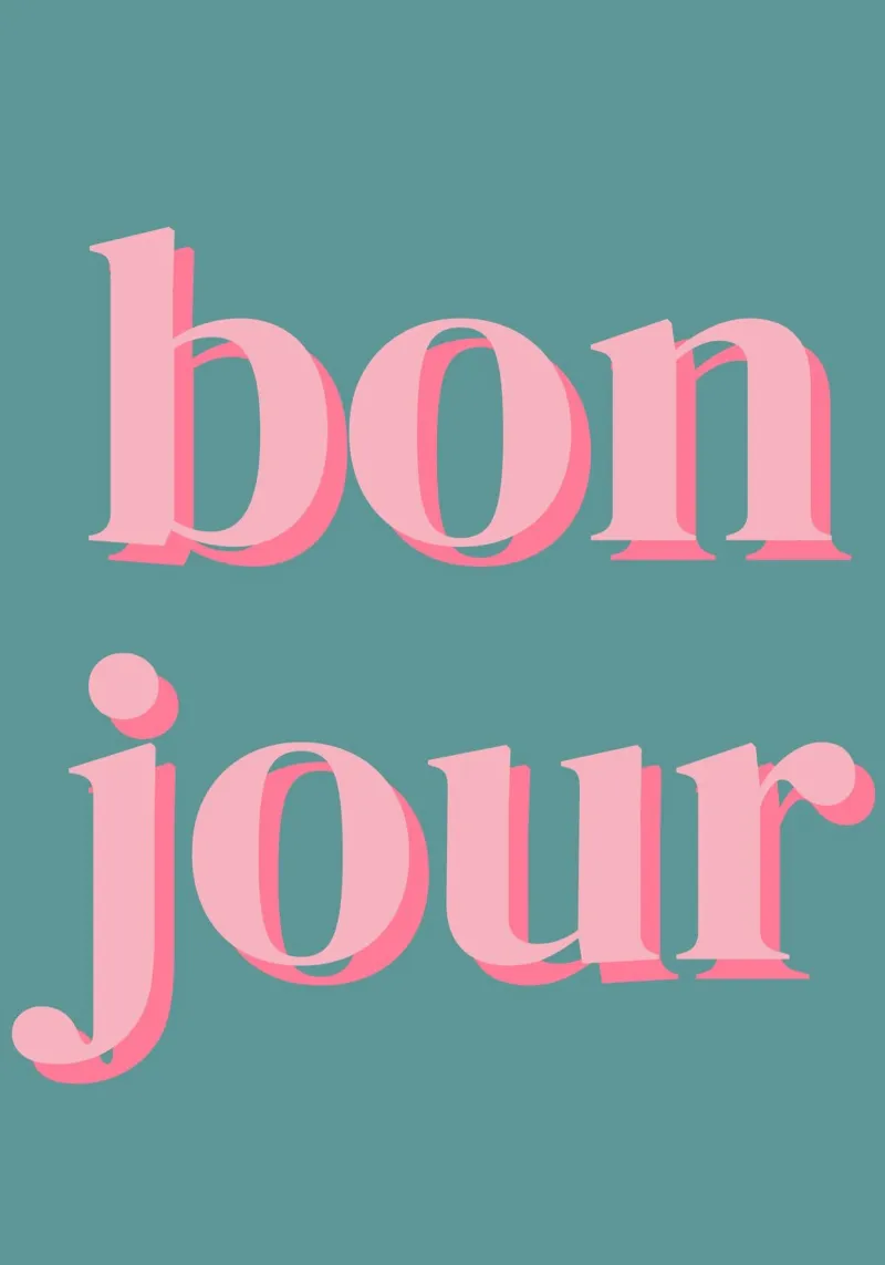 bonjour detto francese plexiglass da pdigitalprints