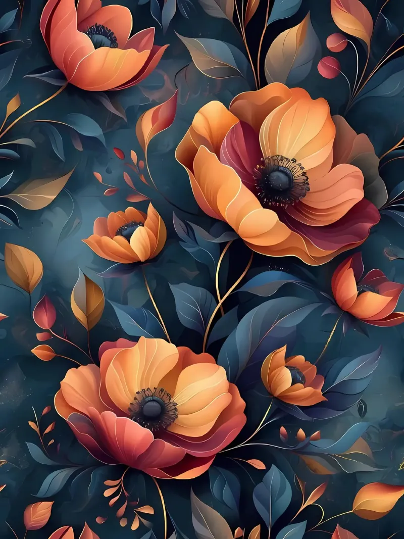 Opulent Blooms alluminio dibond da Artistic-shop