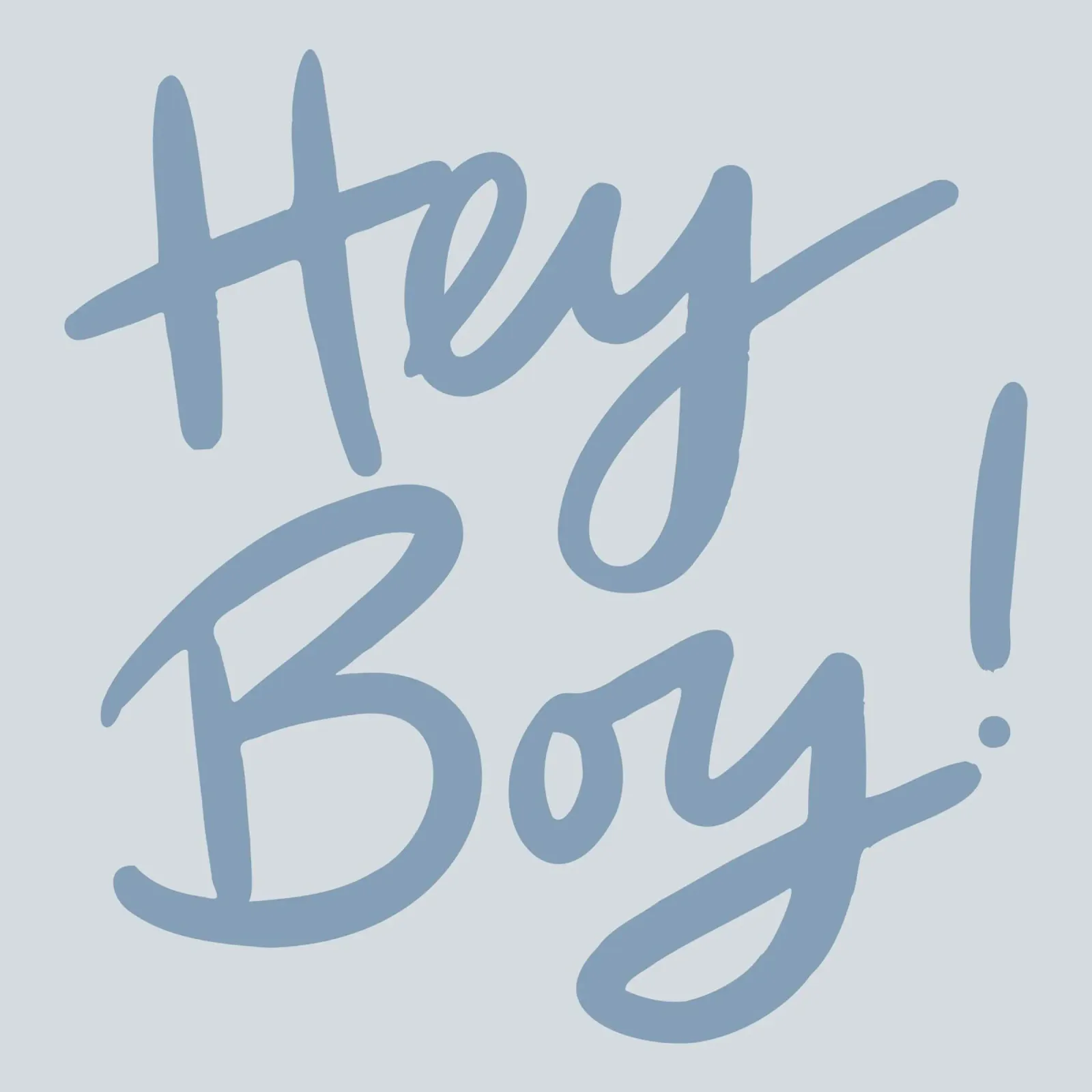 Hey Boy poster avec cadre en plastique de Studio Memb