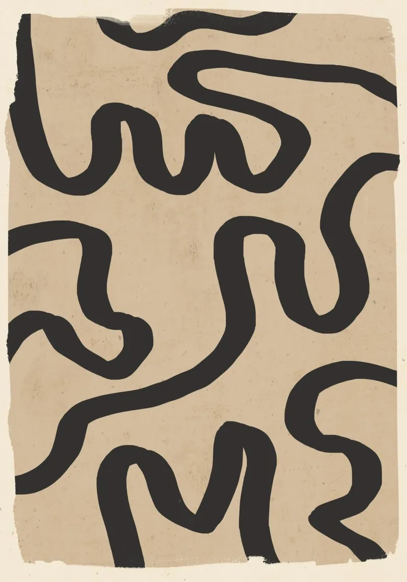 Abstract line art 173 alu-dibond by ThingDesign