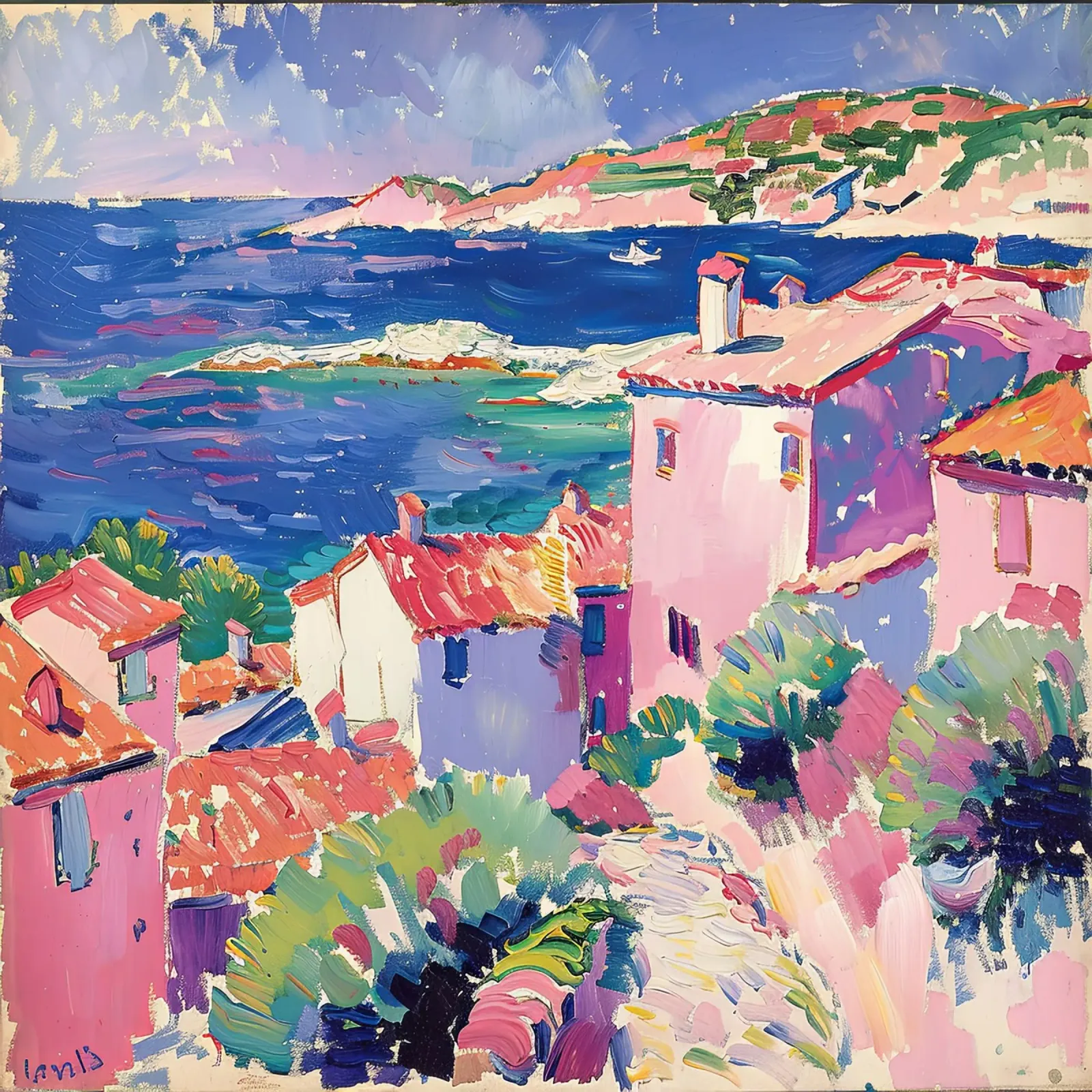 L'anima del sud a colori poster da Nikis Art Studio