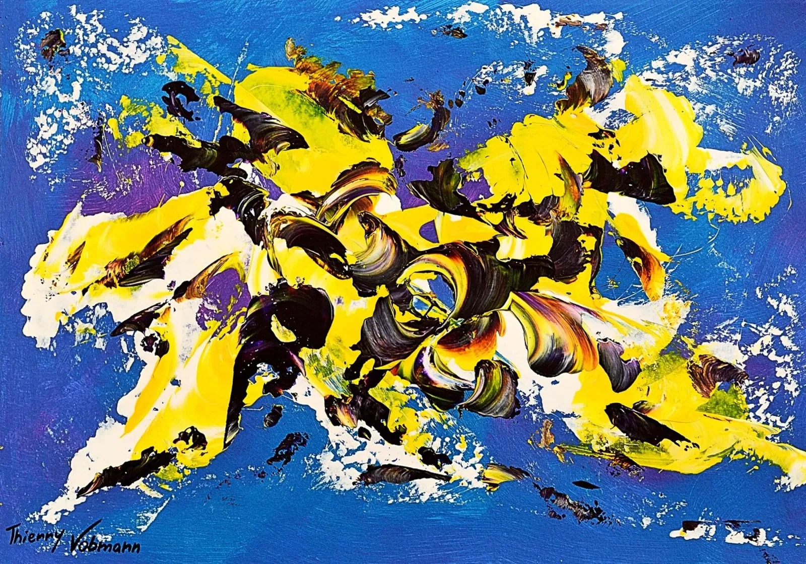 IDEAL GIFT 69 carta hahnemühle da Thierry Vobmann Abstract painting