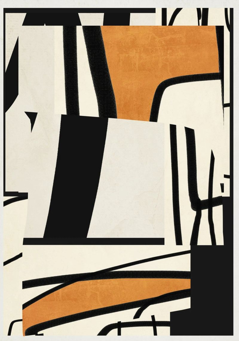 Modern Abstract Art 65 poster by ThingDesign