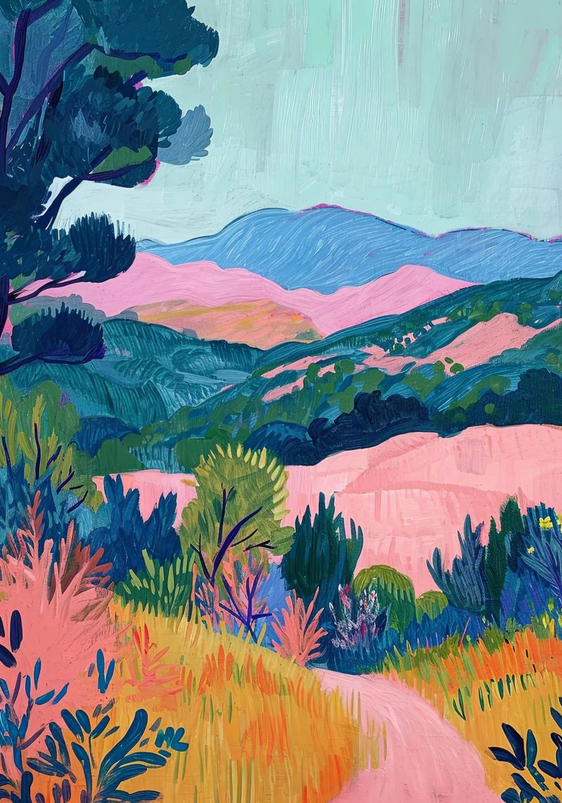 Das Flüstern der Berge Poster von Nikis Art Studio