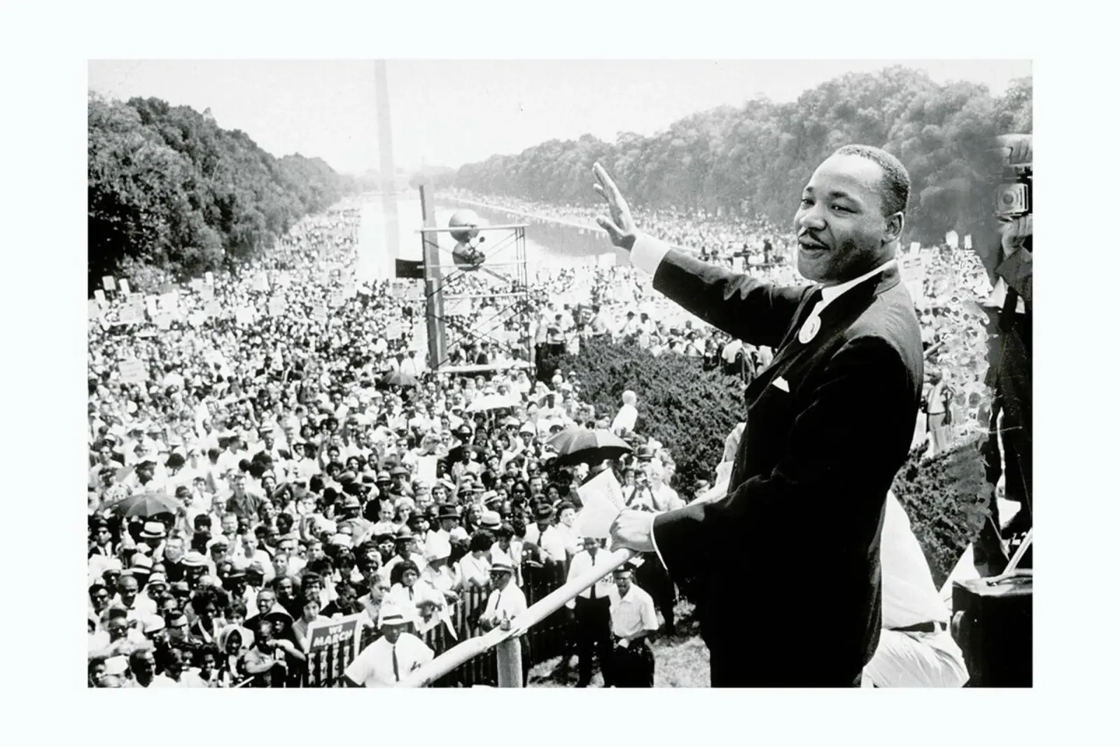 Martin Luther King, 1968 pellicola backlit da Gallery Print and Art Limited