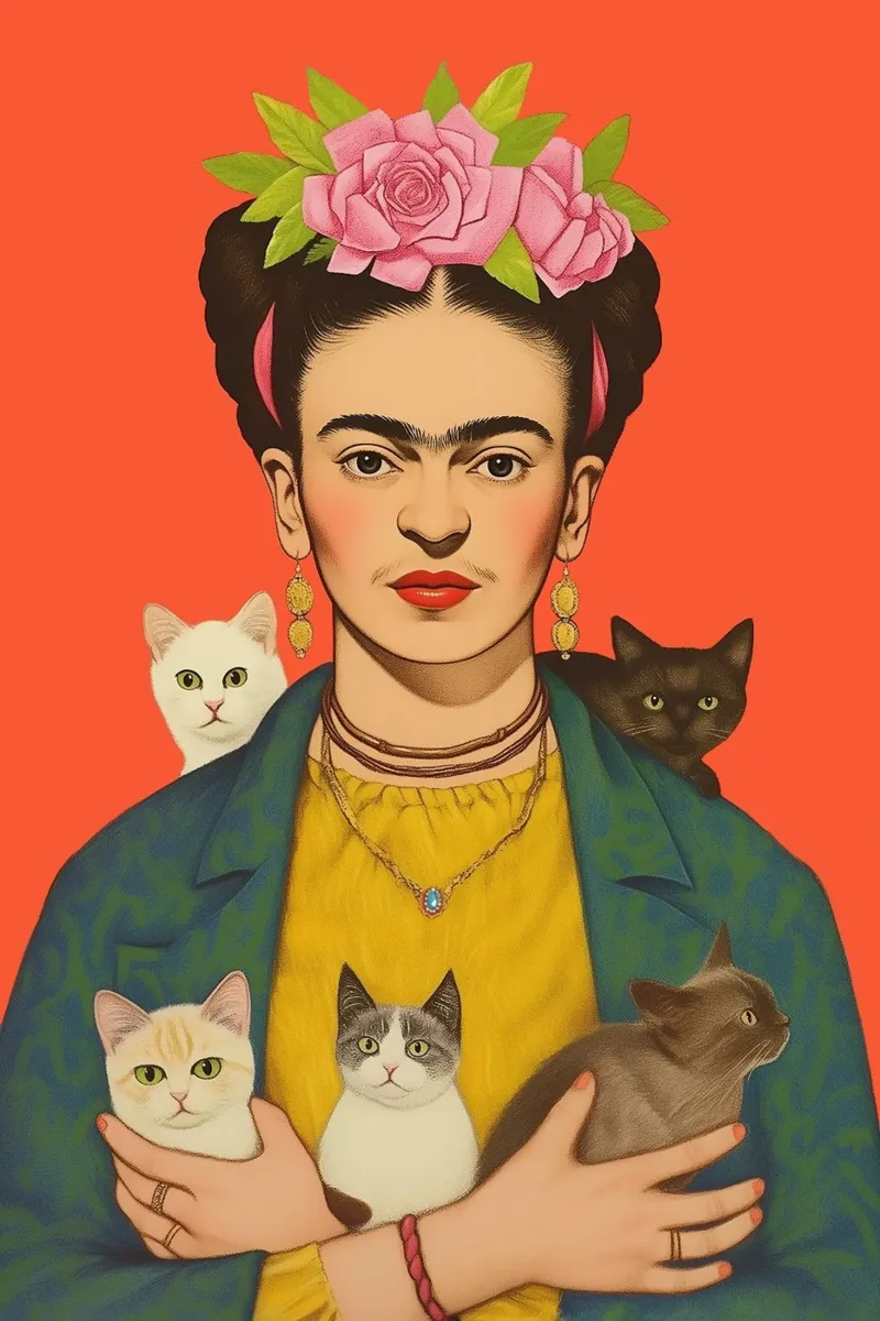 I gattini di Frida pellicola backlit da Carinaprint