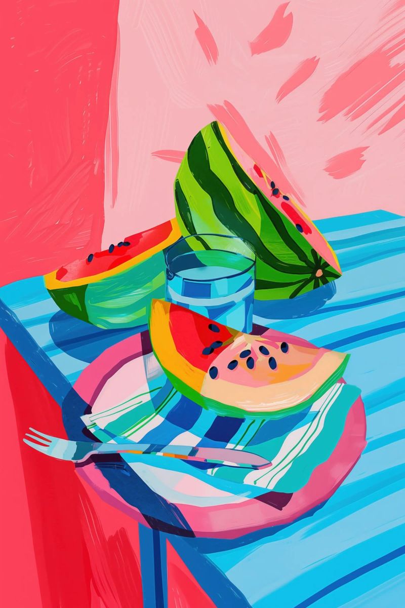 Summery water-melon snack poster by Autofocus