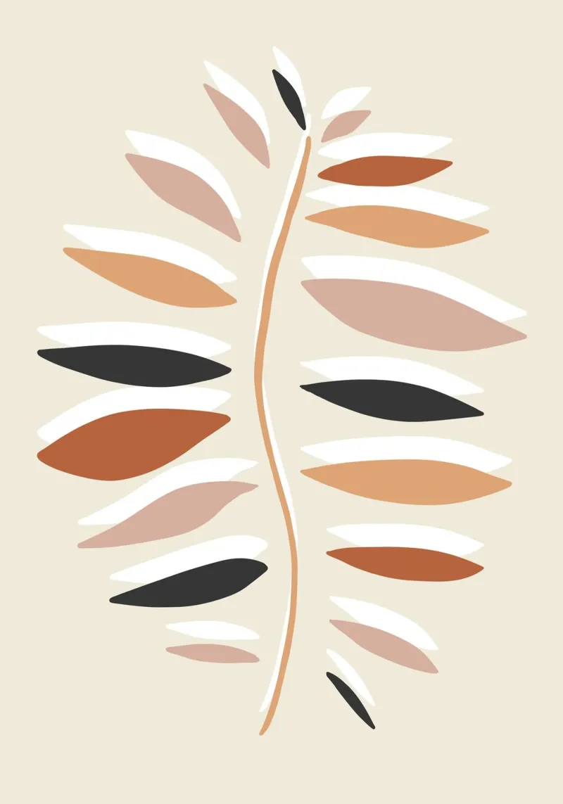 Mid century leaf pellicola backlit da BAINAI