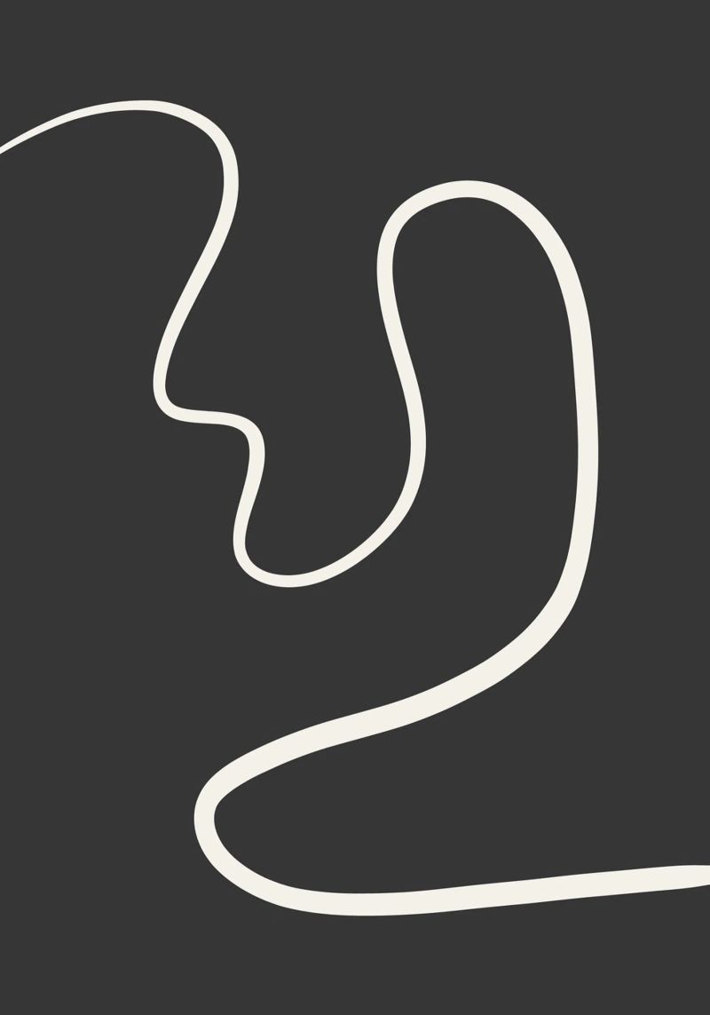 Abstract curve Poster von BAINAI