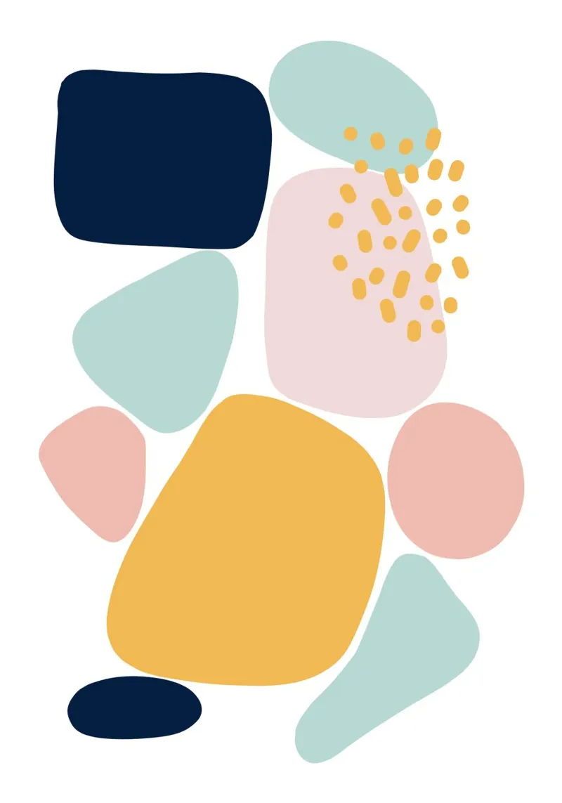 Pastel Pebbles pellicola backlit da BAINAI
