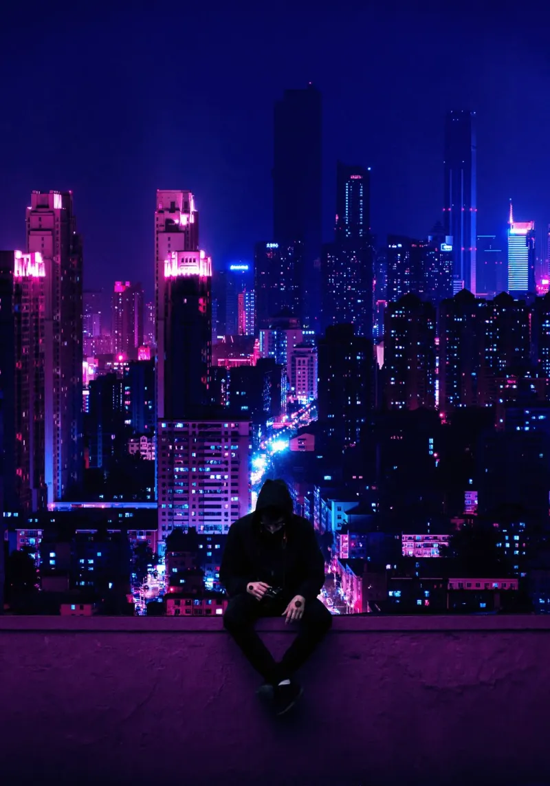 Alone Cyberpunk canvas by arizrab