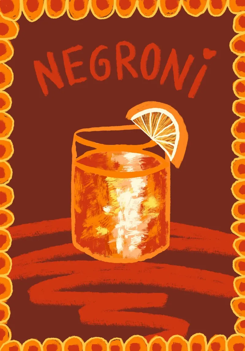 Negroni Cocktail poster da Studio Dolci