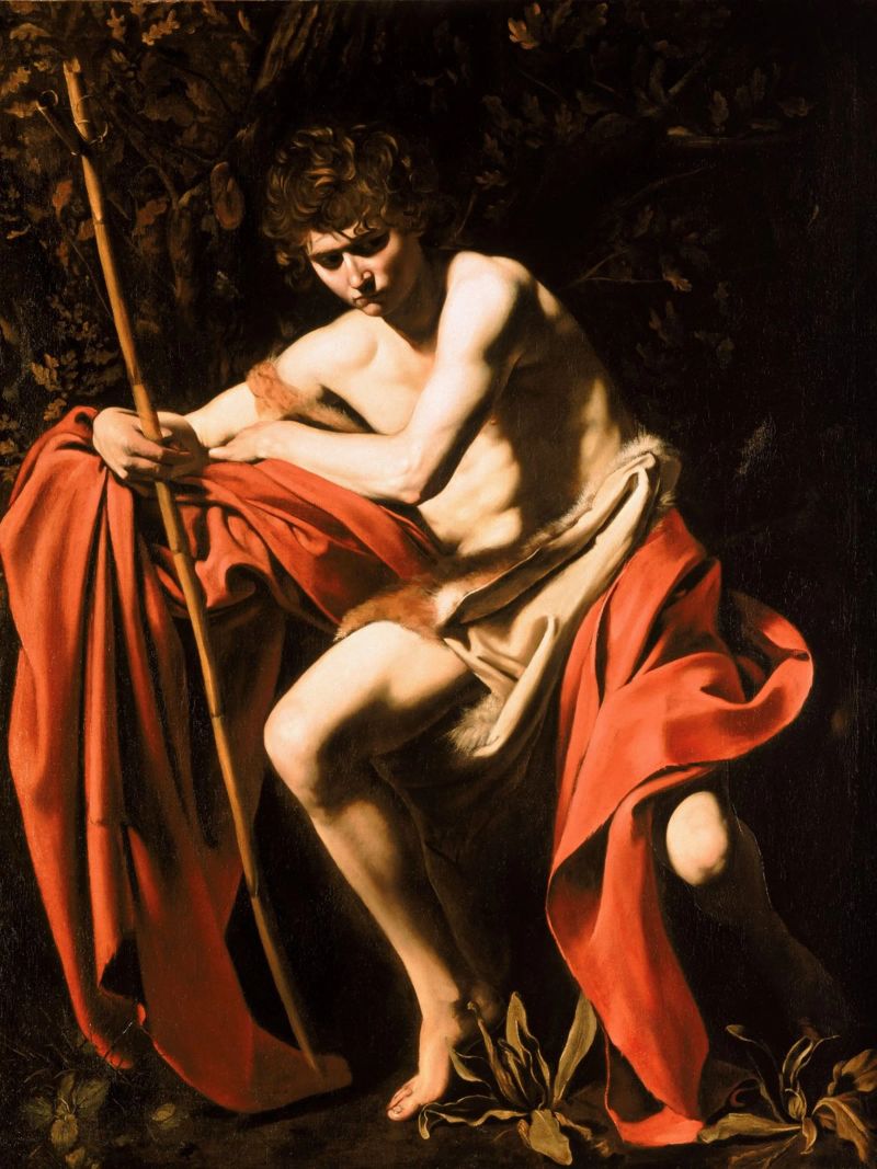 Caravaggio - John the Baptist in the Wilderness, 1604 poster by Timeless Artworks