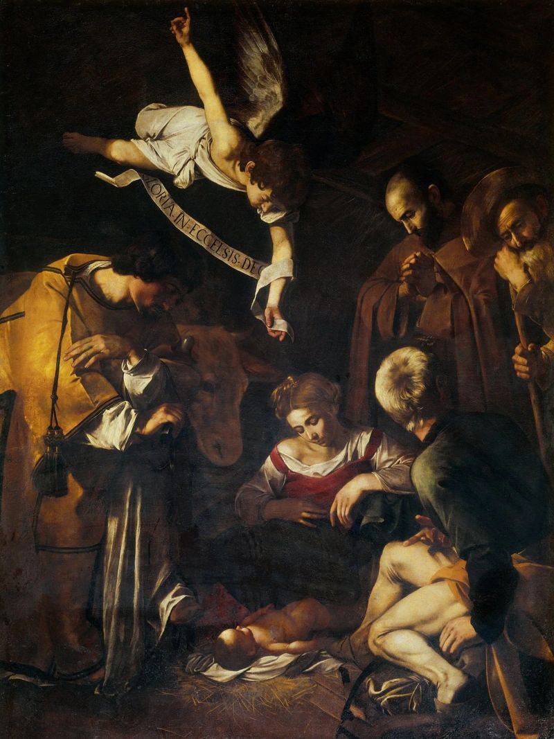 Caravaggio - Nativity with St. Francis poster by Timeless Artworks