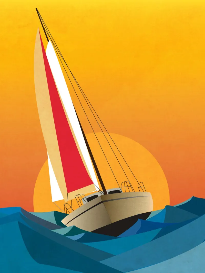 Segeln II Alu-Dibond von LaylaOzFun