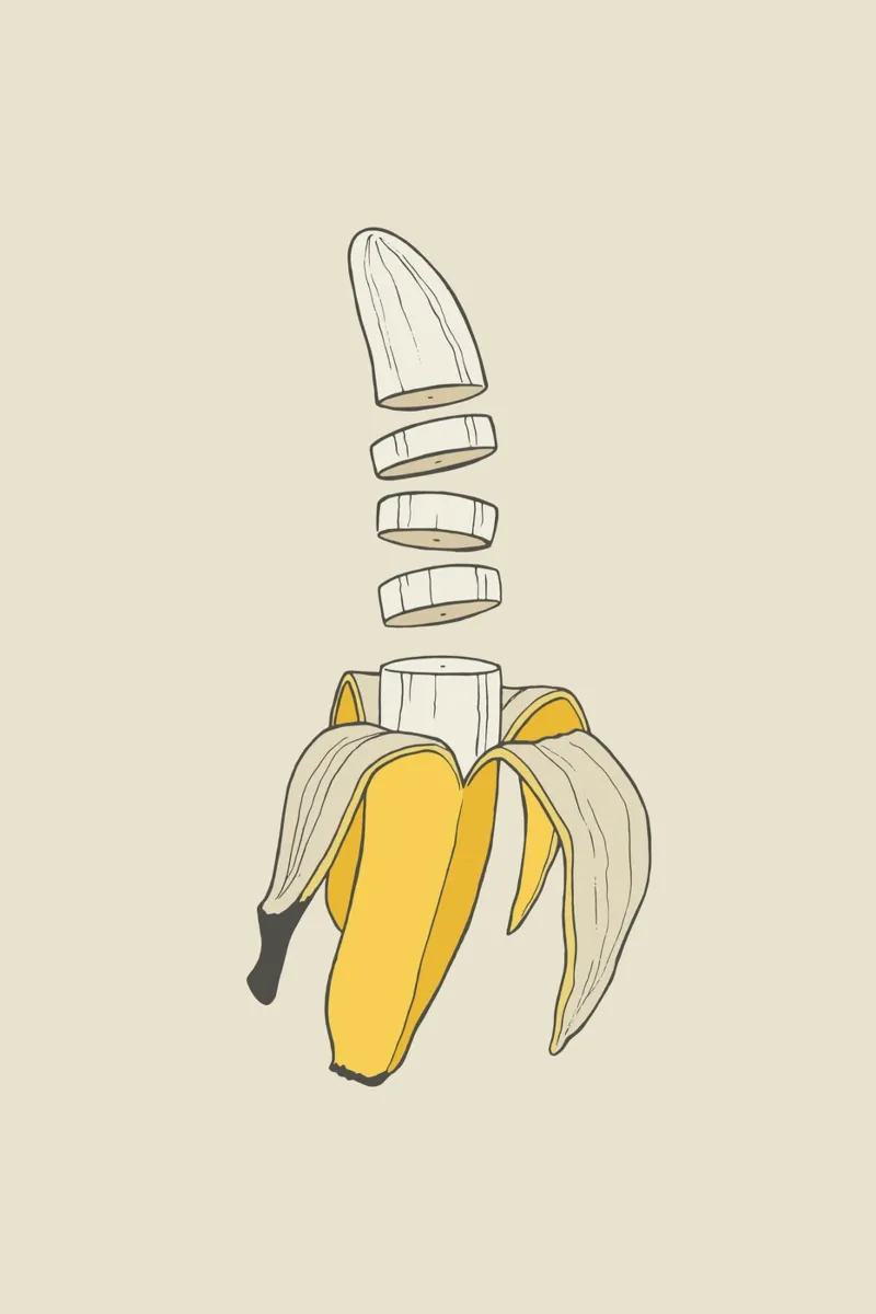 Banana Split pellicola backlit da Rob Art | Illustration