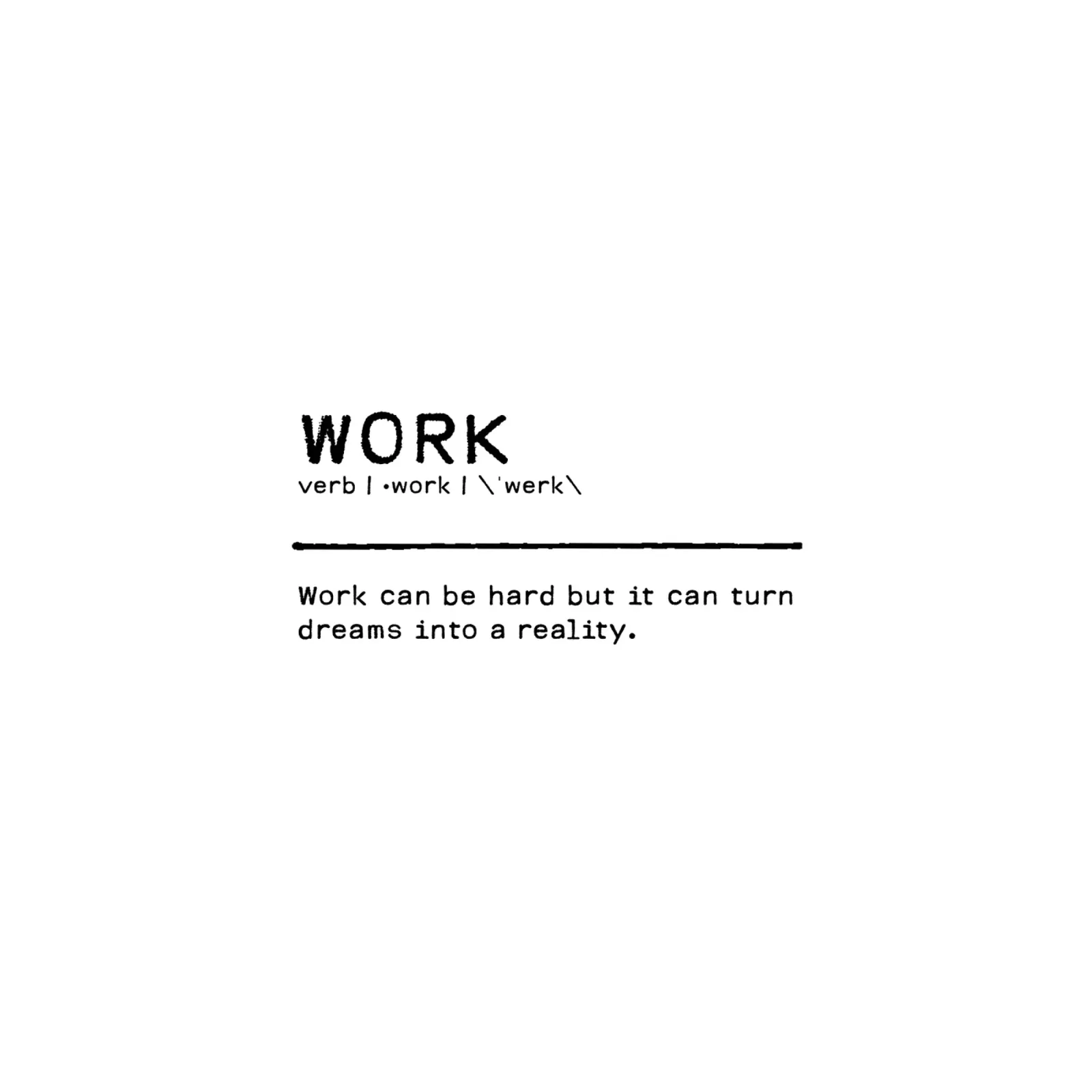 Definition Quote - Work alu-dibond by Orara Studio
