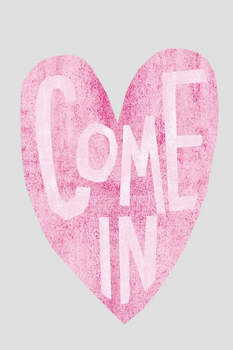Come In poster con telaio in alluminio da typealive