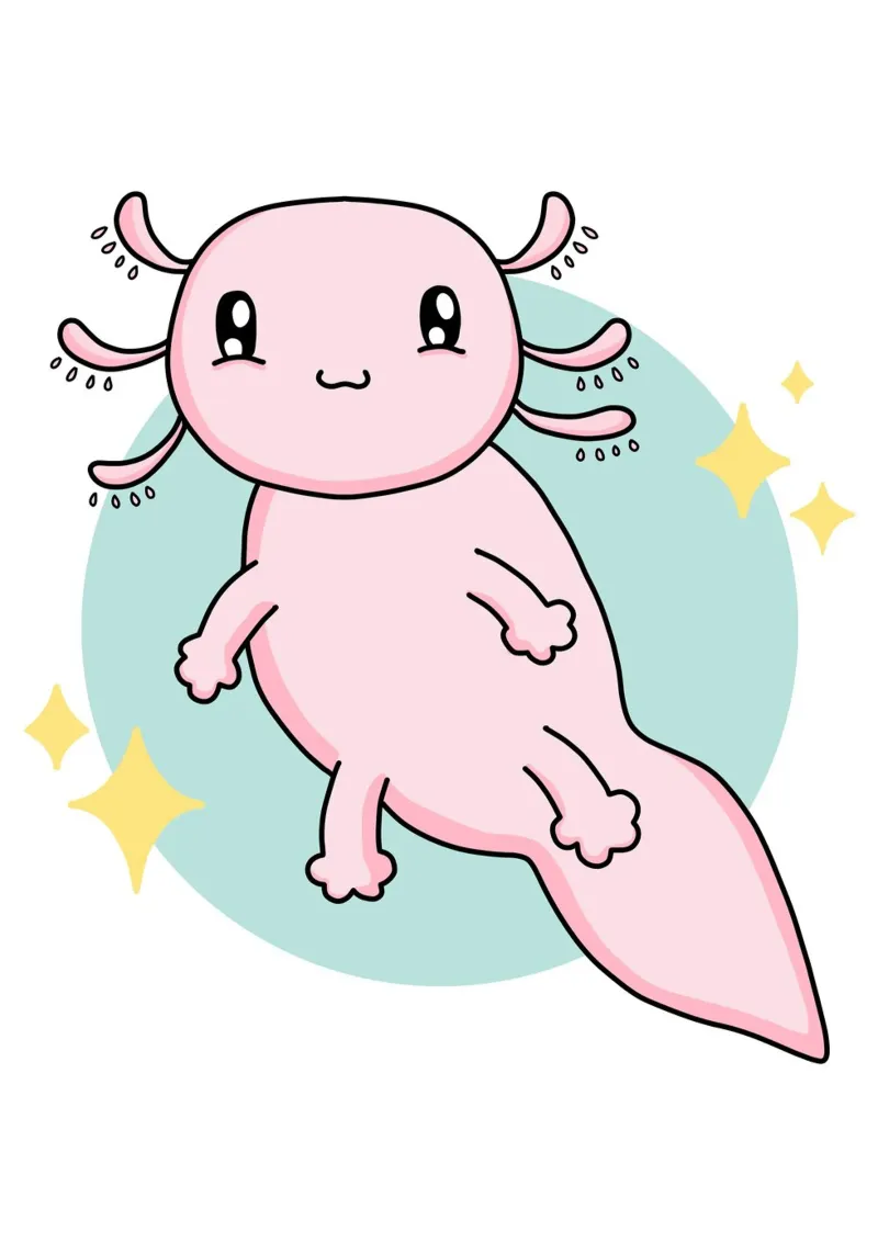 Axolotl pellicola backlit da BAINAI KIDS