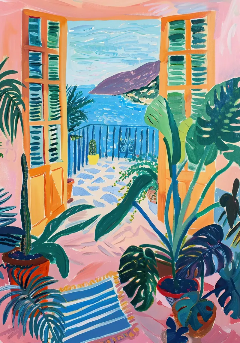 Open Window Monstera poster by Euphoria Theresa