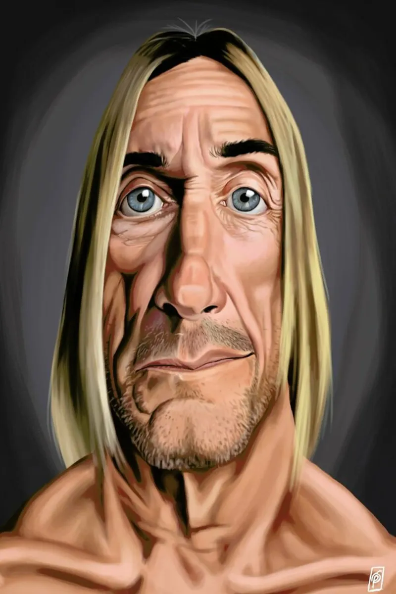Iggy Pop pellicola backlit da Rob Art | Illustration