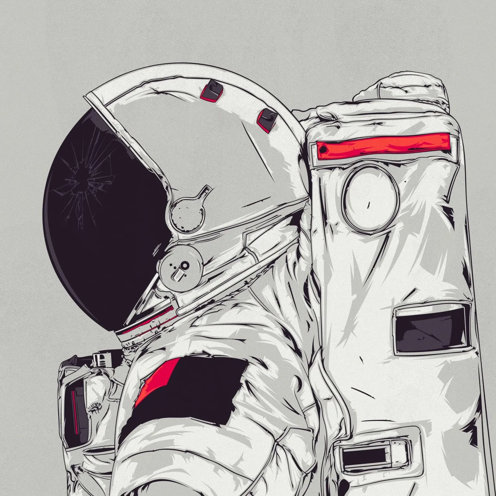 DIO È UN ASTRONAUTA pellicola backlit da Cranio Dsgn