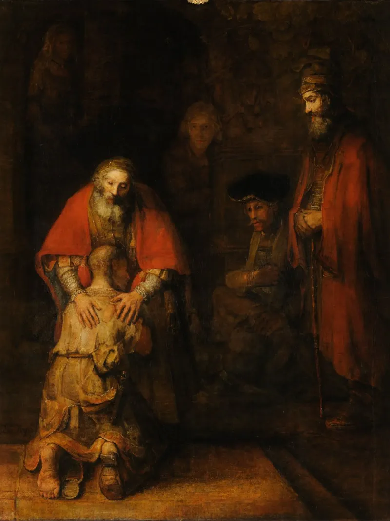 Rembrandt Harmensz van Rijn - Il ritorno del figliol prodigo pellicola backlit da William Store