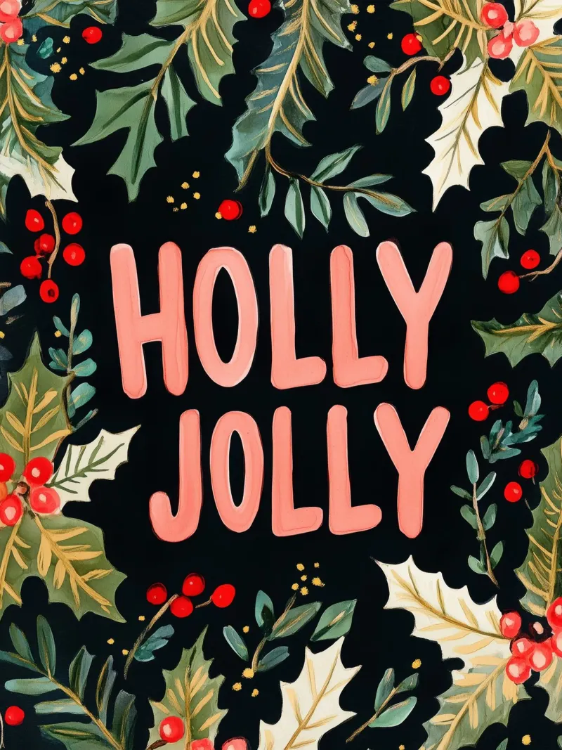 Holly Jolly No 4 pellicola backlit da treechild