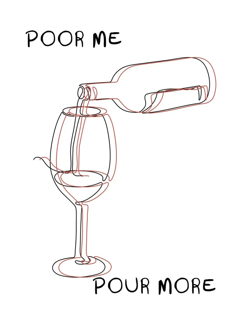 POOR ME POUR MORE poster da ramosashop