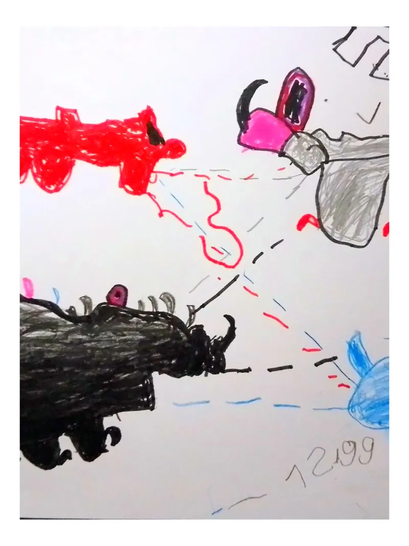 Monsterbild Nummer 2 hahnemühle by Trash is dada Official