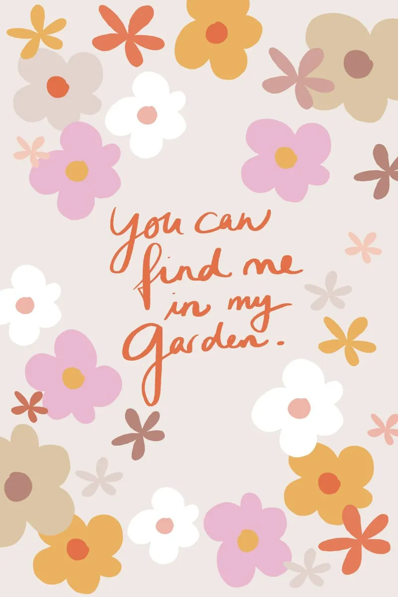 You Can Find Me In My Garden 1X poster da Studio Memb
