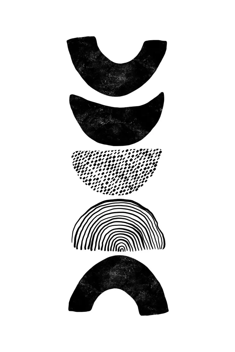 Cats & Dotz - Shape and Structure 01 canvas by The Artcircle