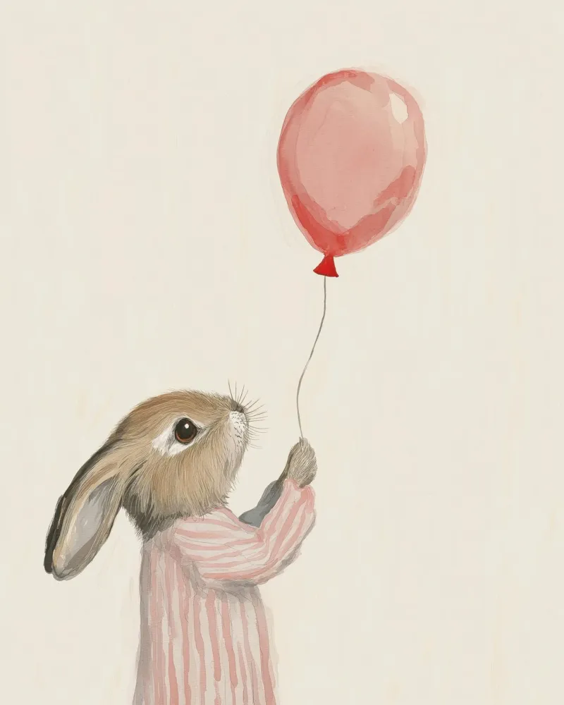 Bunny And Balloon pellicola backlit da treechild