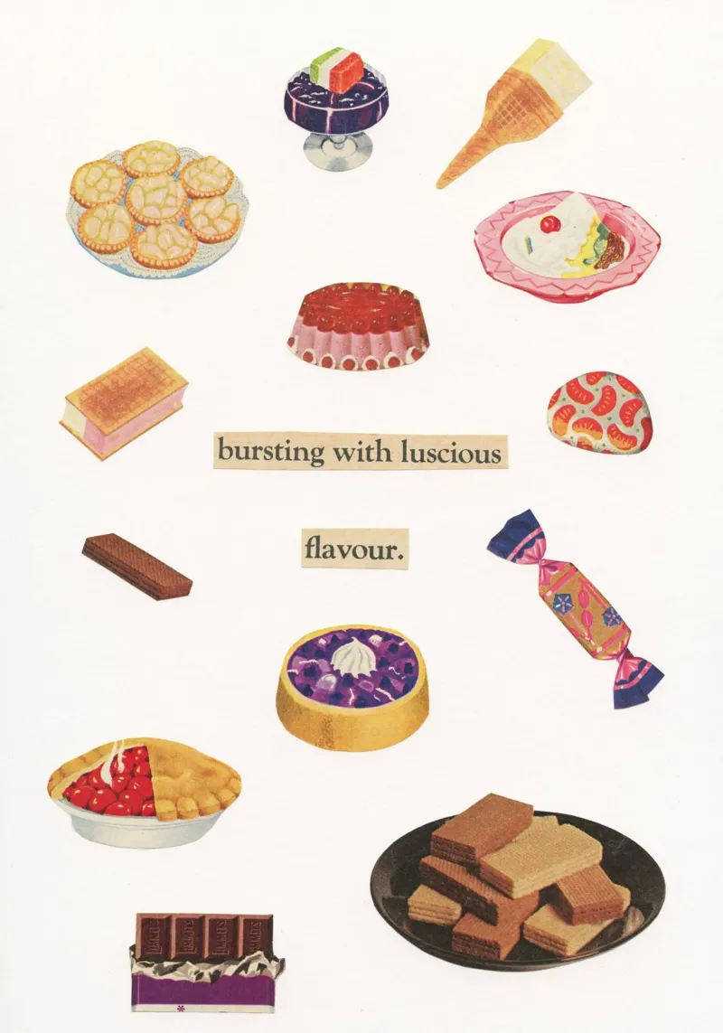Dolci poster con telaio in plastica da Cassia Beck Collage