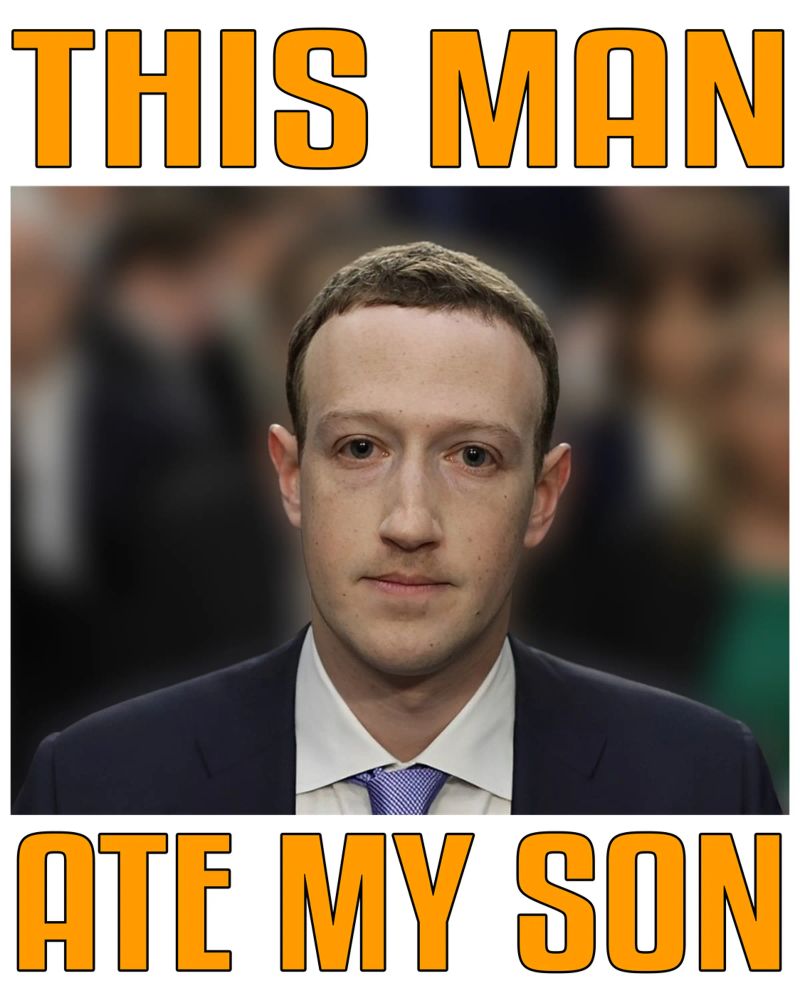 Dieser Mann hat meinen Sohn gegessen Lustiges Meme Design Poster von theganduls