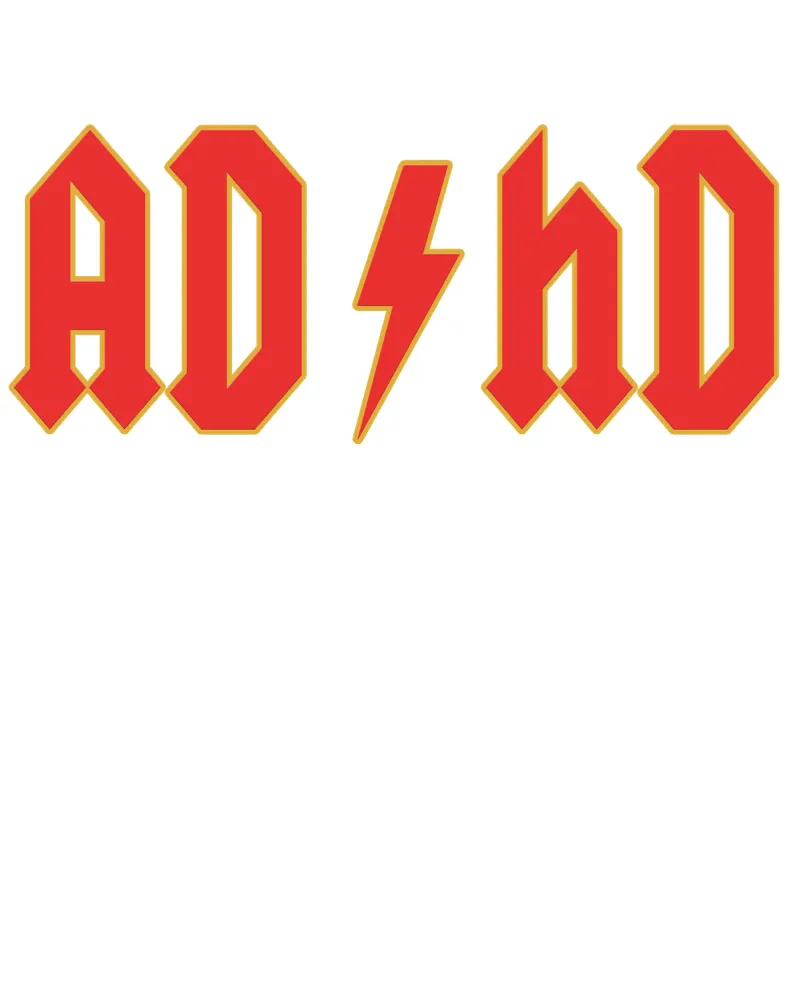 ADHD funny design alu-dibond by theganduls