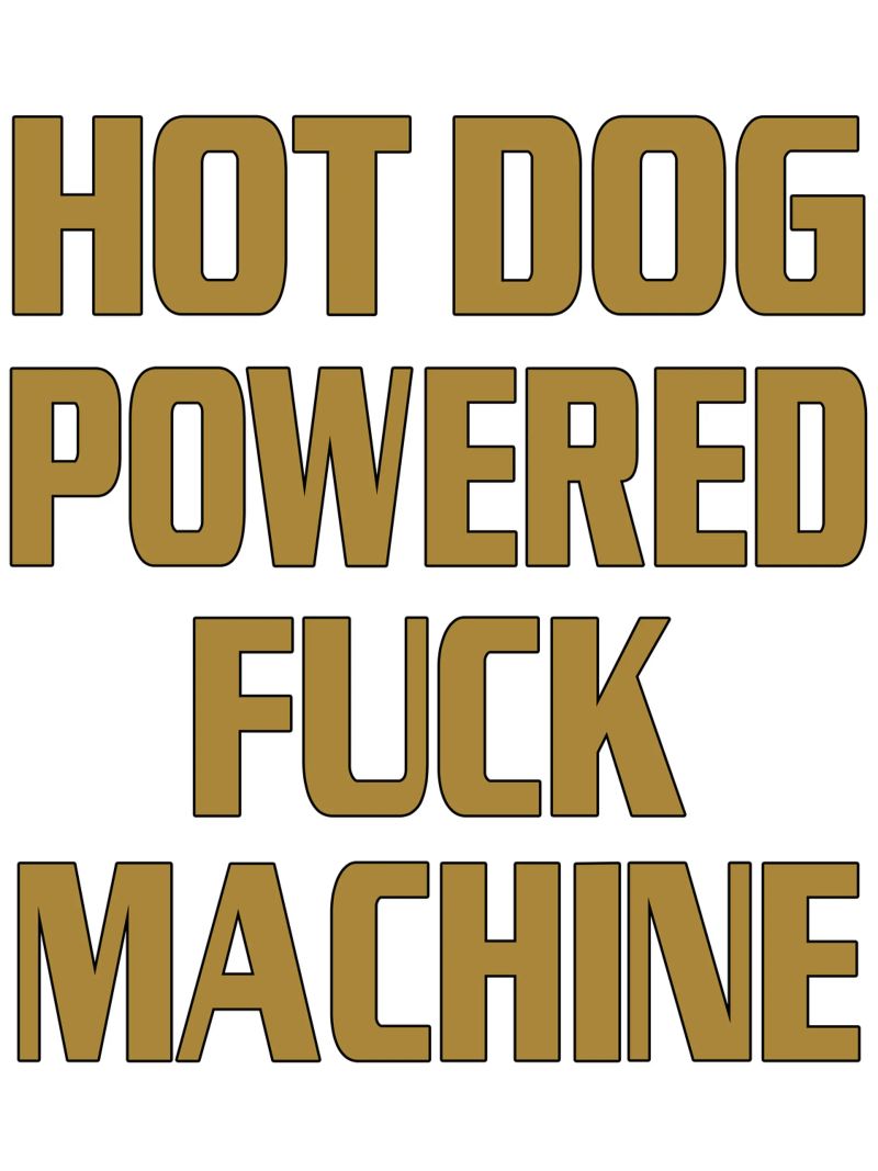 Hot-Dog-Maschine Lustiges Design Poster von theganduls