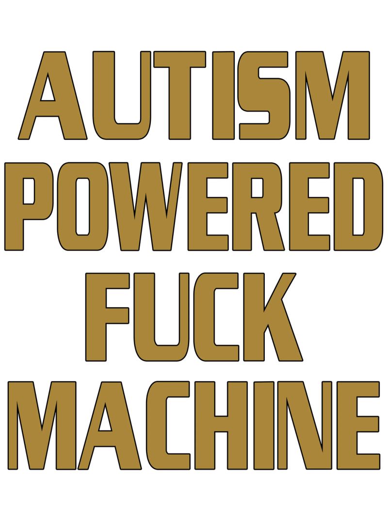 Autismusbetriebene Maschine Lustiges Design Poster von theganduls