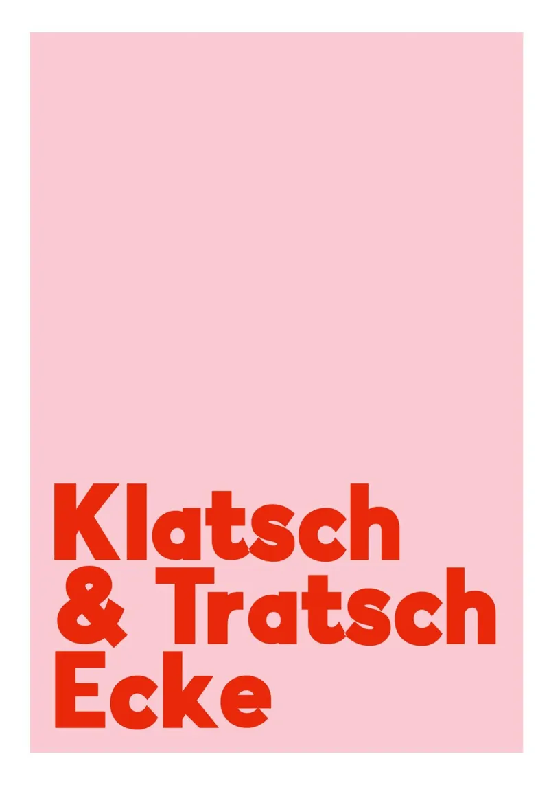 Klatsch & Tratsch Ecke rosarot pellicola backlit da BAINAI QUOTES
