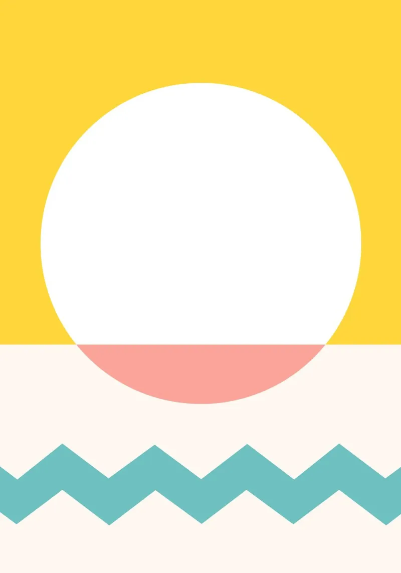 Mid Century beach hahnemühle de BAINAI