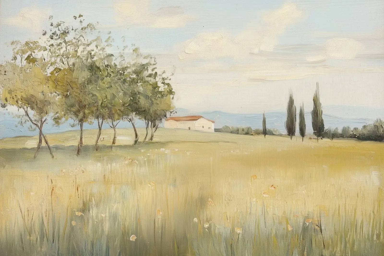 Campagna toscana pellicola backlit da Melloi Art Print