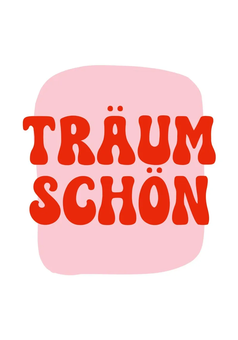 Träum schön rosarot metacrilato de BAINAI QUOTES