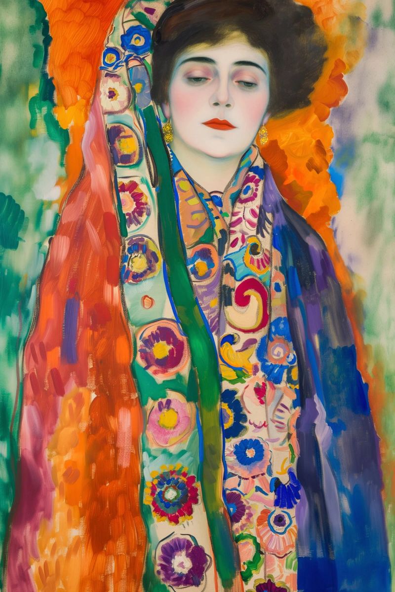 Klimt Fräulein Lieser Poster von Carinaprint