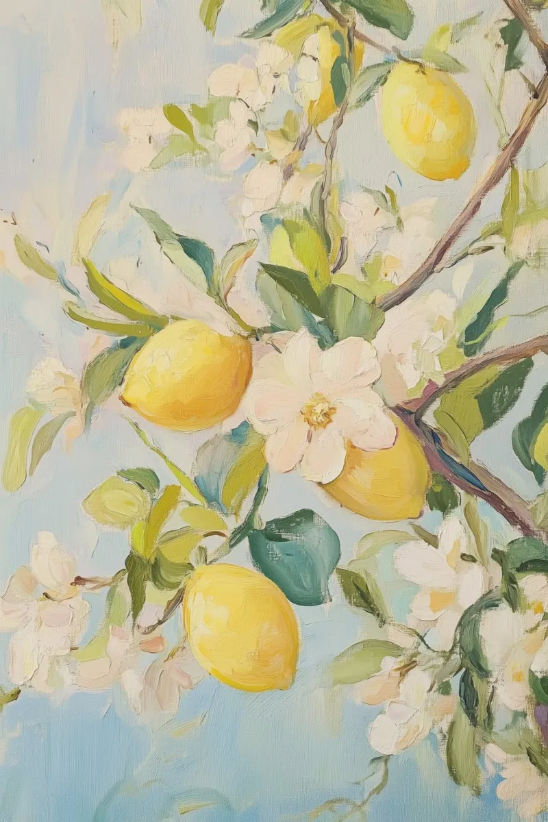 Fiori di limone pellicola backlit da Melloi Art Print